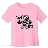 Lady Gym Rat Workout Toddler T-Shirt thumb 0