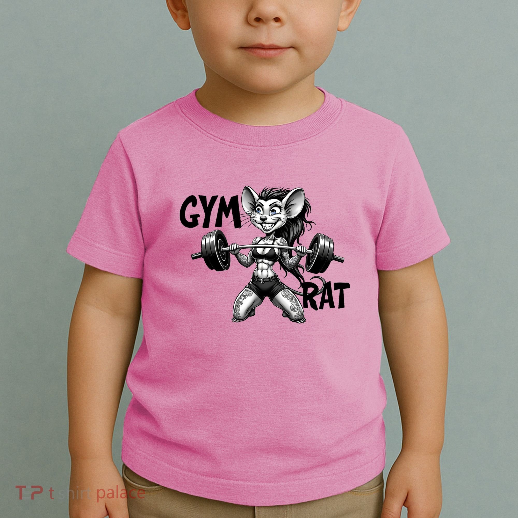 Lady Gym Rat Workout Toddler T-Shirt