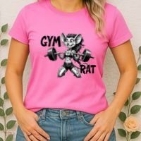 Lady Gym Rat Workout Women's T-Shirt thumb 2