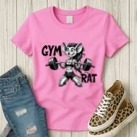 Lady Gym Rat Workout Women's T-Shirt thumb 3