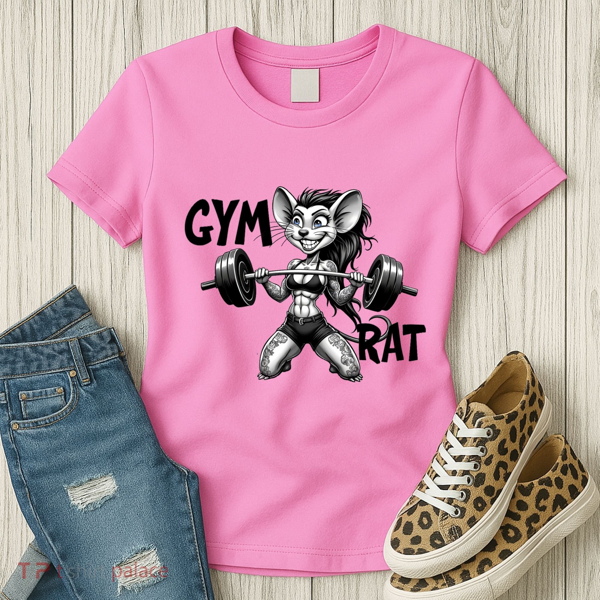 Lady Gym Rat Workout Women's T-Shirt