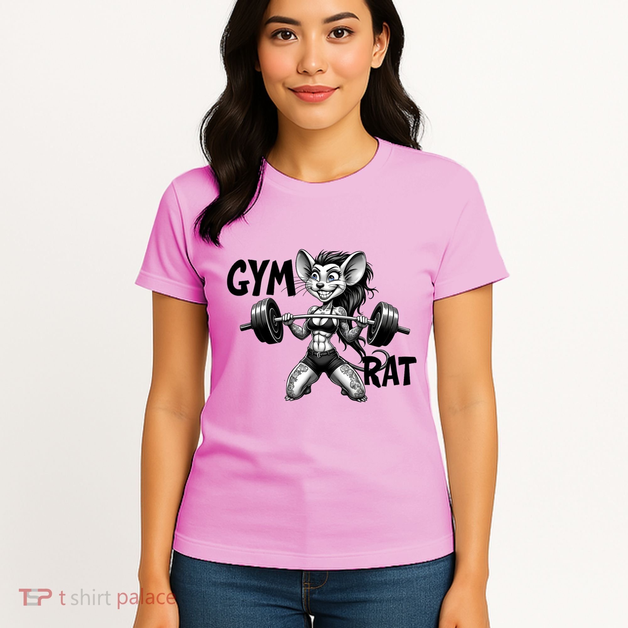 Lady Gym Rat Workout Women's T-Shirt