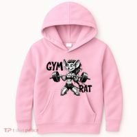 Lady Gym Rat Workout Kids Hoodie thumb 0
