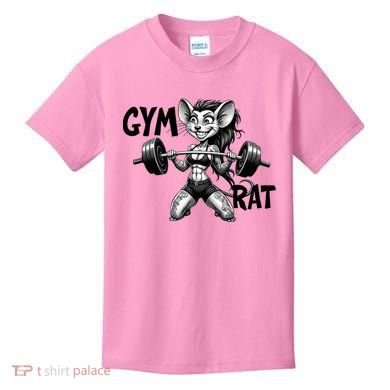 Lady Gym Rat Workout Kids T-Shirt
