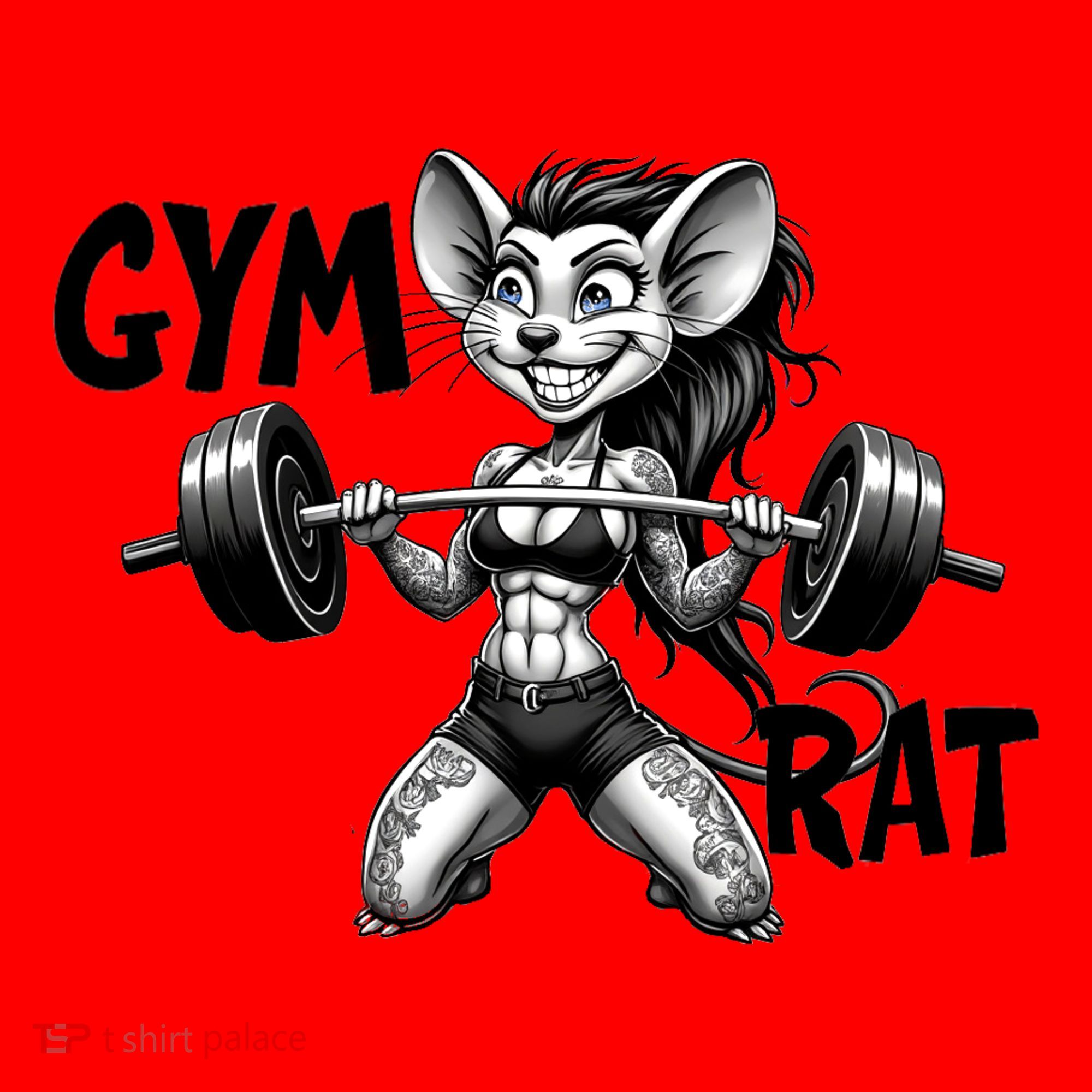Lady Gym Rat Workout Santa Hat