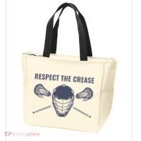 Lacrosse Goalie Respect The Crease Lax Tote Bag thumb 3