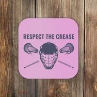 Lacrosse Goalie Respect The Crease Lax Coaster thumb 0