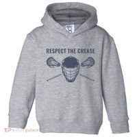 Lacrosse Goalie Respect The Crease Lax Toddler Hoodie thumb 0
