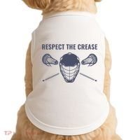Lacrosse Goalie Respect The Crease Lax Doggie Tank thumb 0