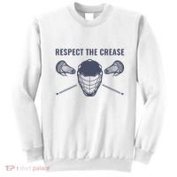 Lacrosse Goalie Respect The Crease Lax Sweatshirt thumb 0