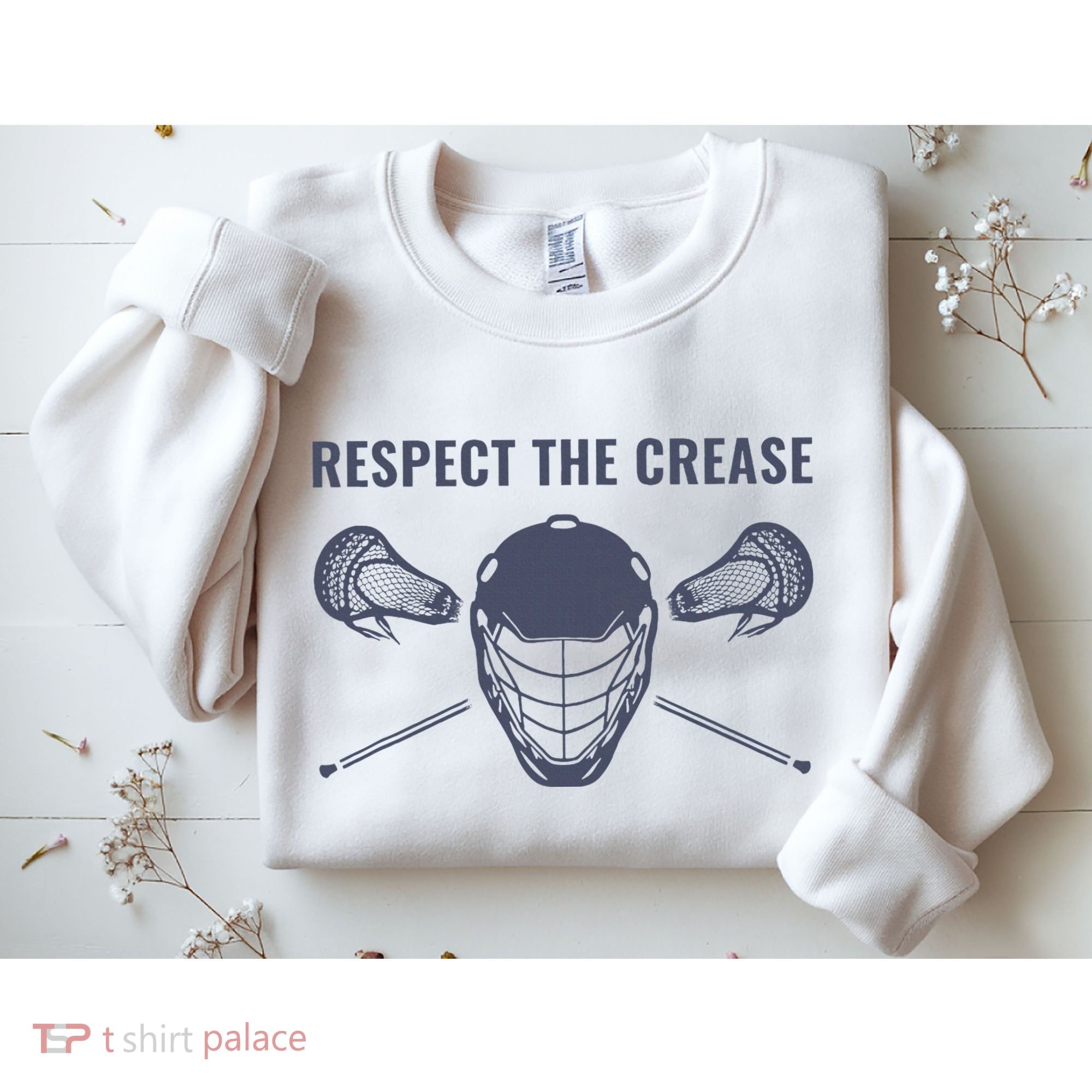 Lacrosse Goalie Respect The Crease Lax Sweatshirt
