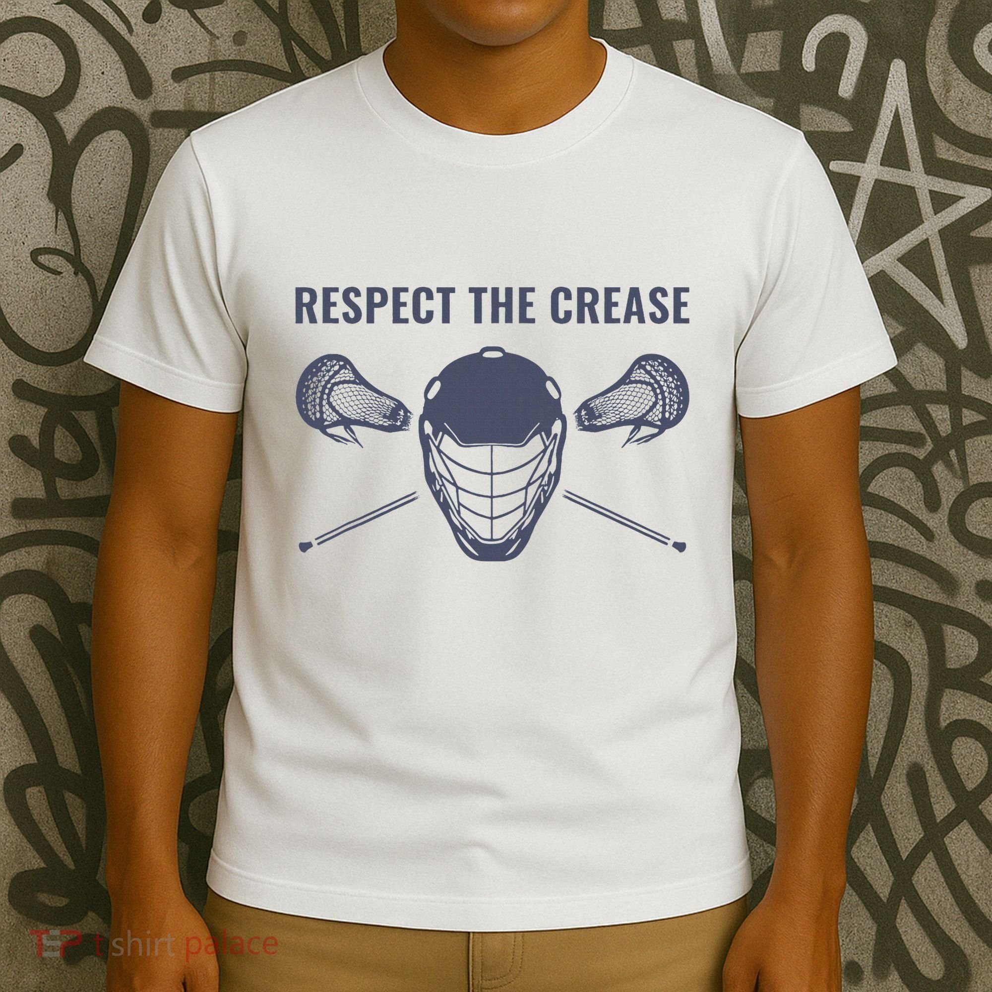 Lacrosse Goalie Respect The Crease Lax T-Shirt
