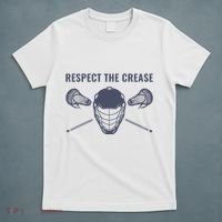 Lacrosse Goalie Respect The Crease Lax T-Shirt thumb 5