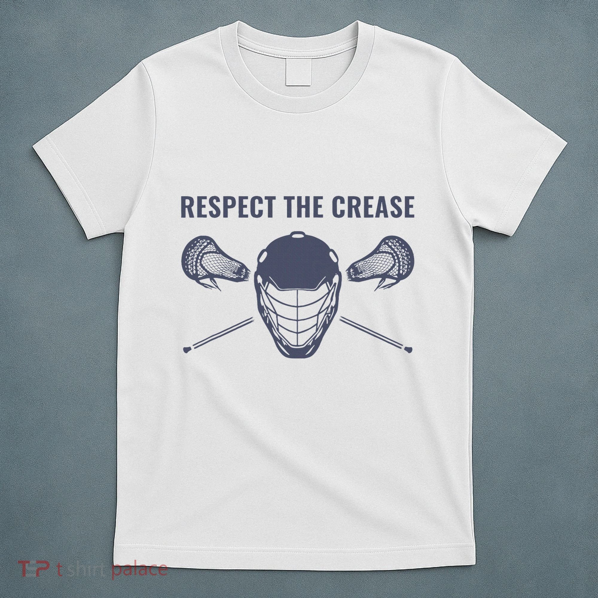 Lacrosse Goalie Respect The Crease Lax T-Shirt