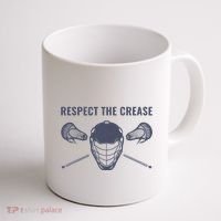 Lacrosse Goalie Respect The Crease Lax Coffee Mug thumb 1
