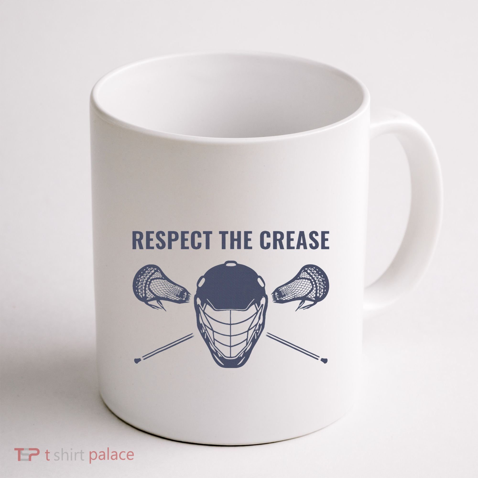 Lacrosse Goalie Respect The Crease Lax Coffee Mug