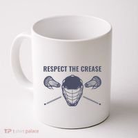 Lacrosse Goalie Respect The Crease Lax Coffee Mug thumb 0