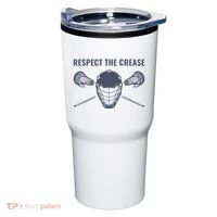 Lacrosse Goalie Respect The Crease Lax Tumbler thumb 0