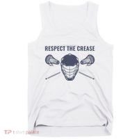 Lacrosse Goalie Respect The Crease Lax Tank Top thumb 0