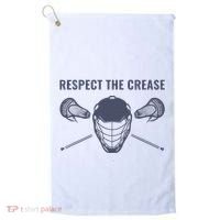 Lacrosse Goalie Respect The Crease Lax Golf Towel thumb 0