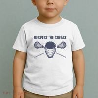 Lacrosse Goalie Respect The Crease Lax Toddler T-Shirt thumb 2