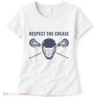 Lacrosse Goalie Respect The Crease Lax Women's T-Shirt thumb 0
