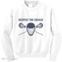 Lacrosse Goalie Respect The Crease Lax Kids Sweatshirt thumb 0