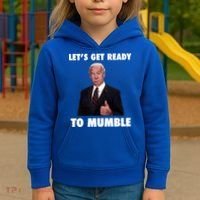 Lets Get Ready To Mumble Joe Biden Funny Kids Hoodie thumb 3