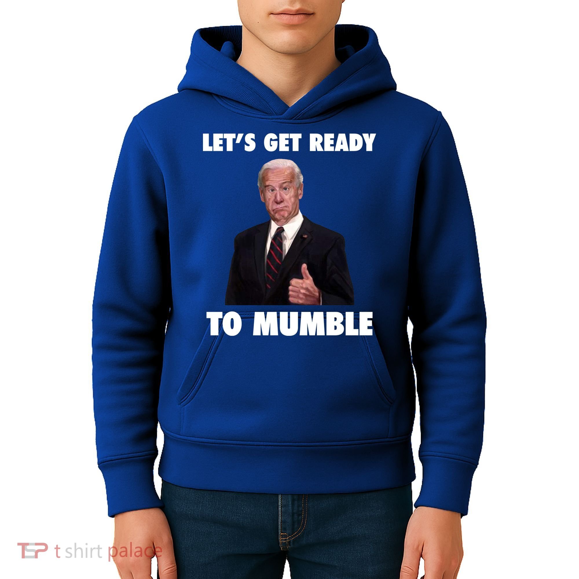Lets Get Ready To Mumble Joe Biden Funny Kids Hoodie
