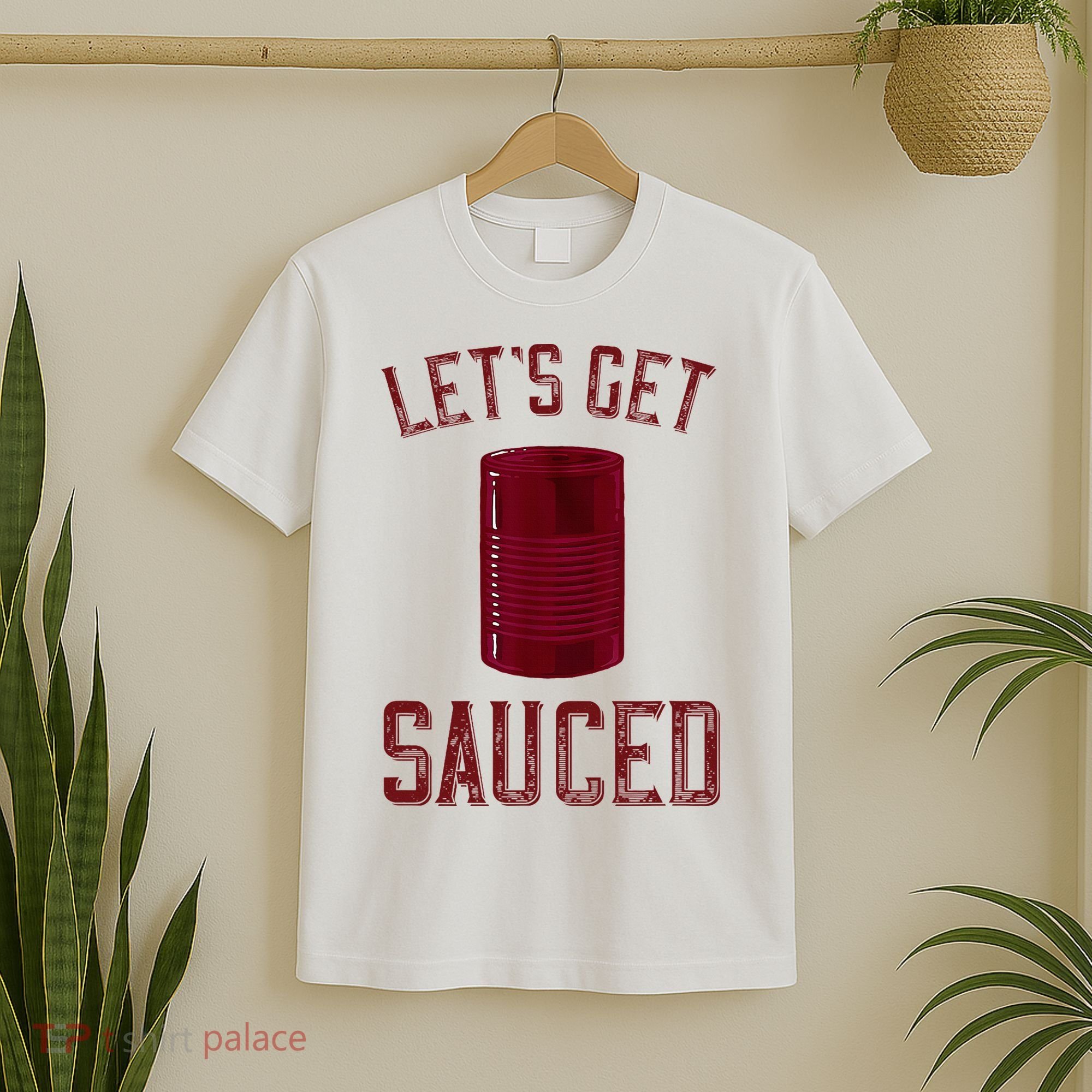 Let's Get Sauced Funny Cranberry Sauce Thanksgiving Food  T-Shirt