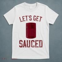 Let's Get Sauced Funny Cranberry Sauce Thanksgiving Food  T-Shirt thumb 5