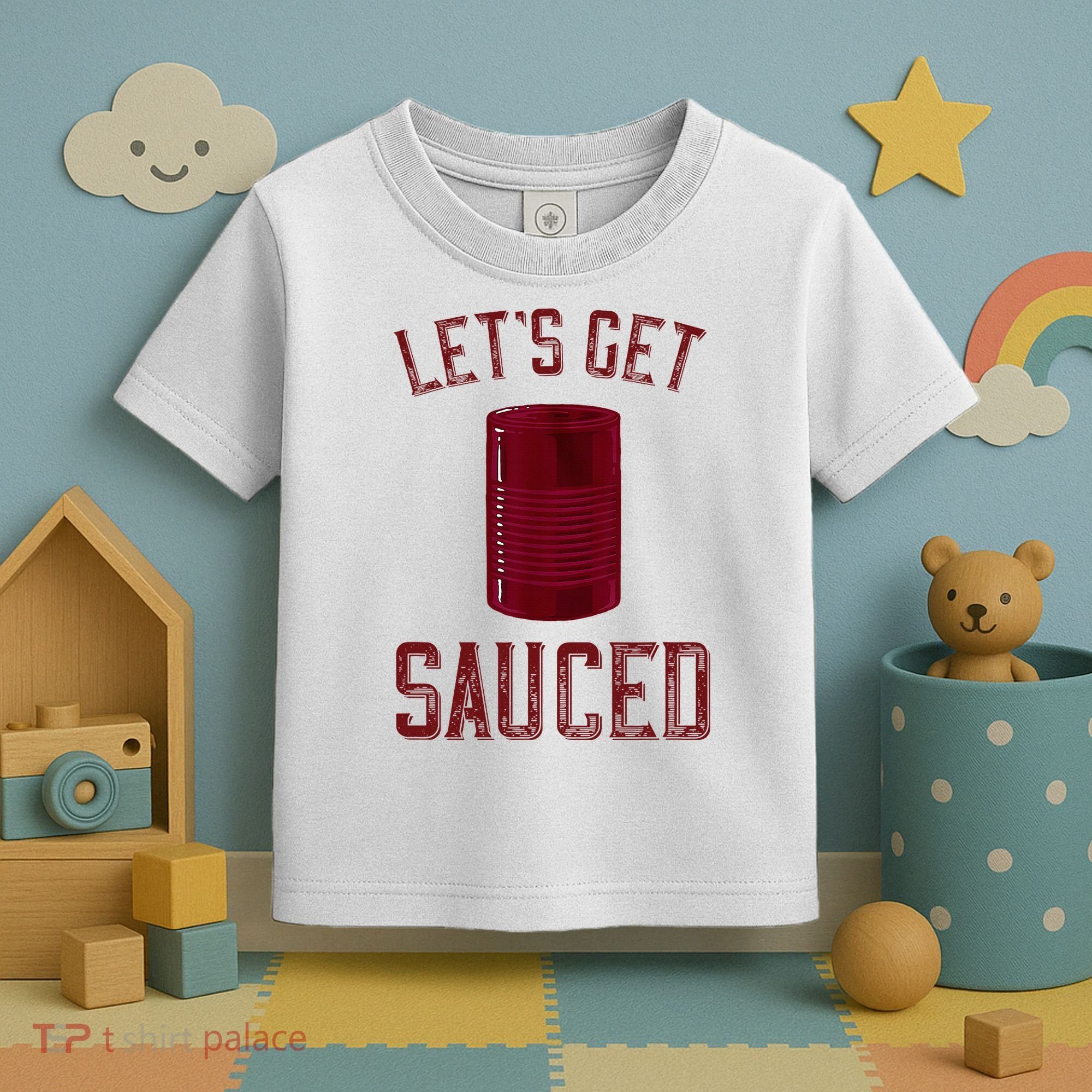Let's Get Sauced Funny Cranberry Sauce Thanksgiving Food  Toddler T-Shirt