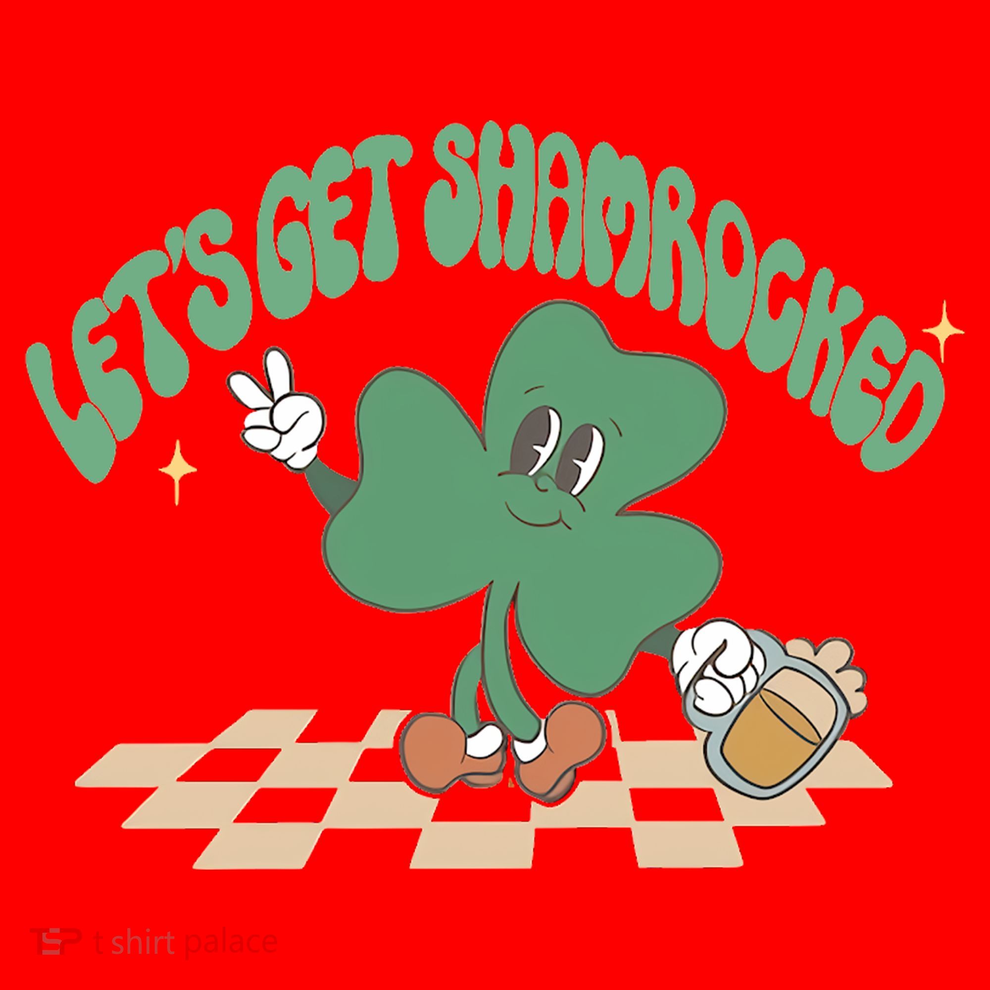 Let's Get Shamrocked Santa Hat