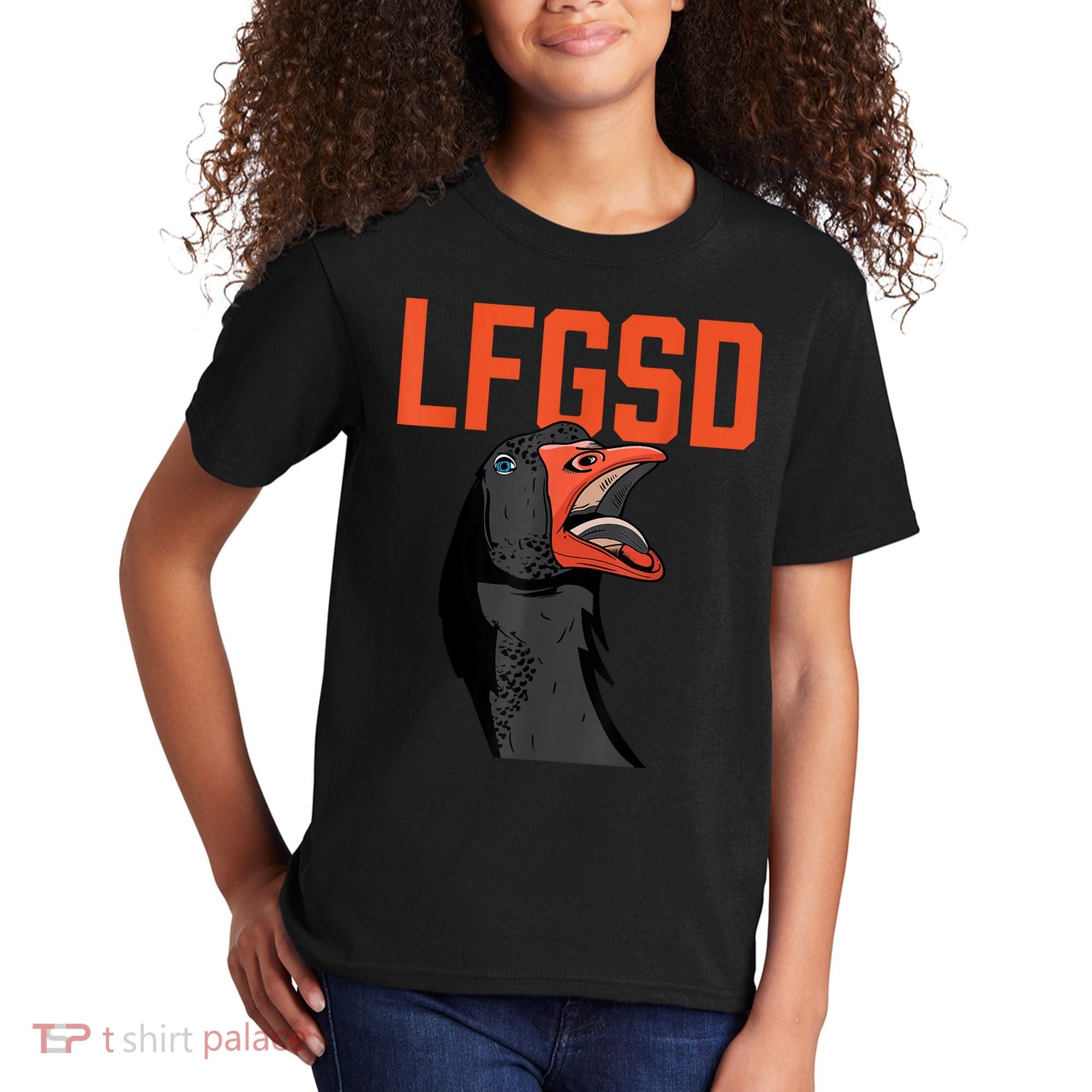 Let's Go San Diego Rally Goose LFGSD Kids T-Shirt