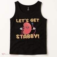 Let's Get Stabby Funny Dialysis Hemodialysis Dialysis Tech Tank Top thumb 2