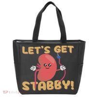 Let's Get Stabby Funny Dialysis Hemodialysis Dialysis Tech Tote Bag thumb 0