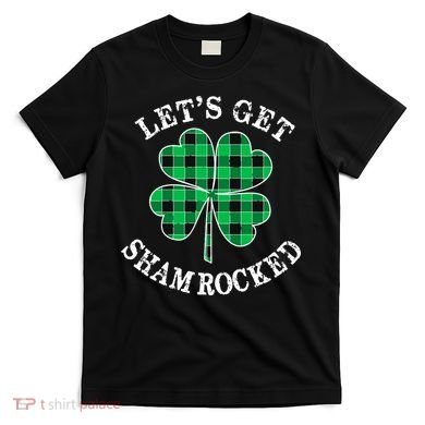 Let's Get Shamrocked: St. Patrick's Day Design With Clover T-Shirt