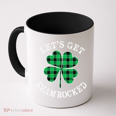 Let's Get Shamrocked: St. Patrick's Day Design With Clover Coffee Mug