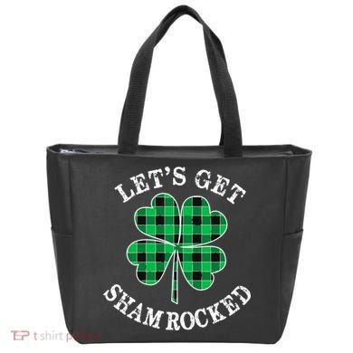 Let's Get Shamrocked: St. Patrick's Day Design With Clover Tote Bag