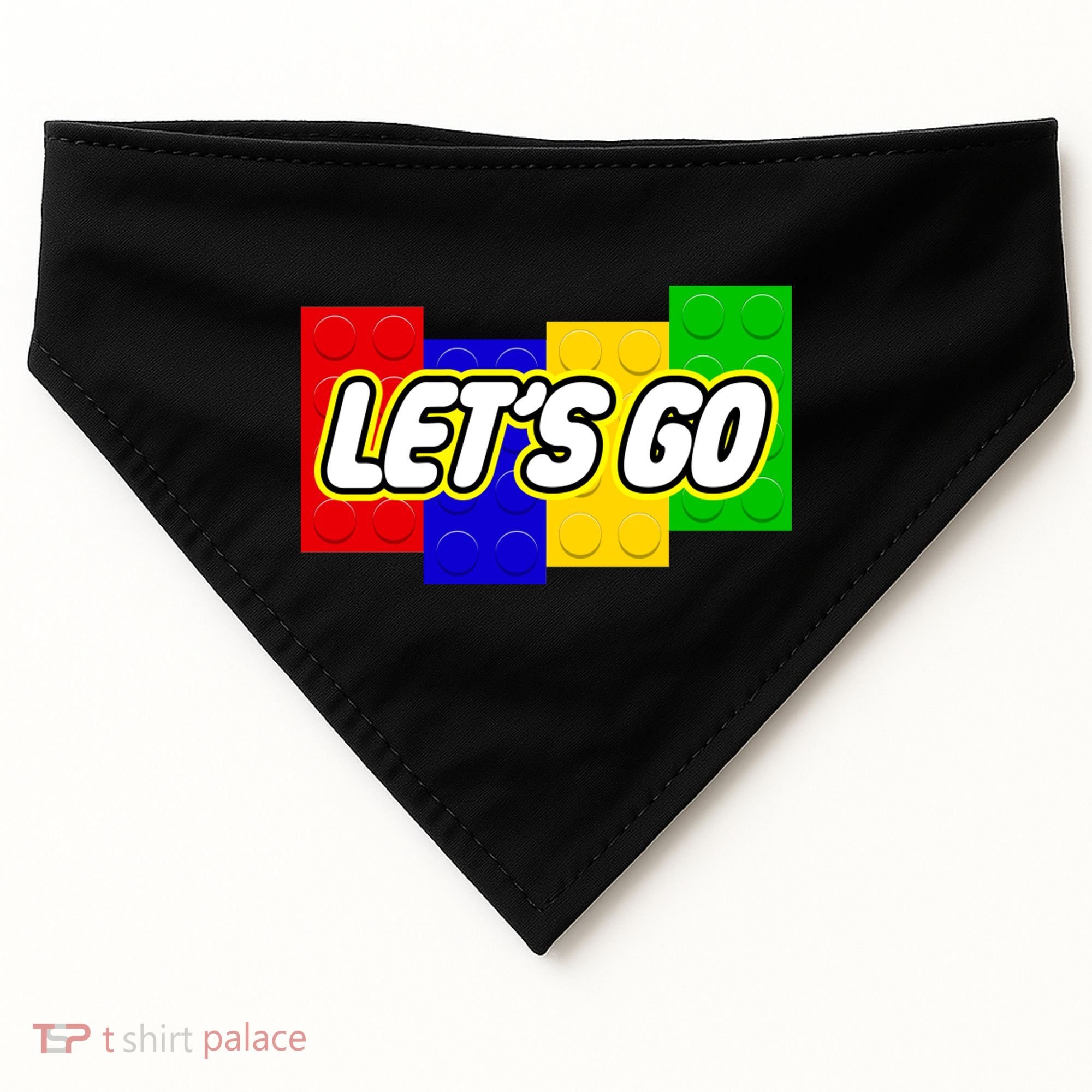Let's Go Spoof Parody Logo USA-Made Doggie Bandana