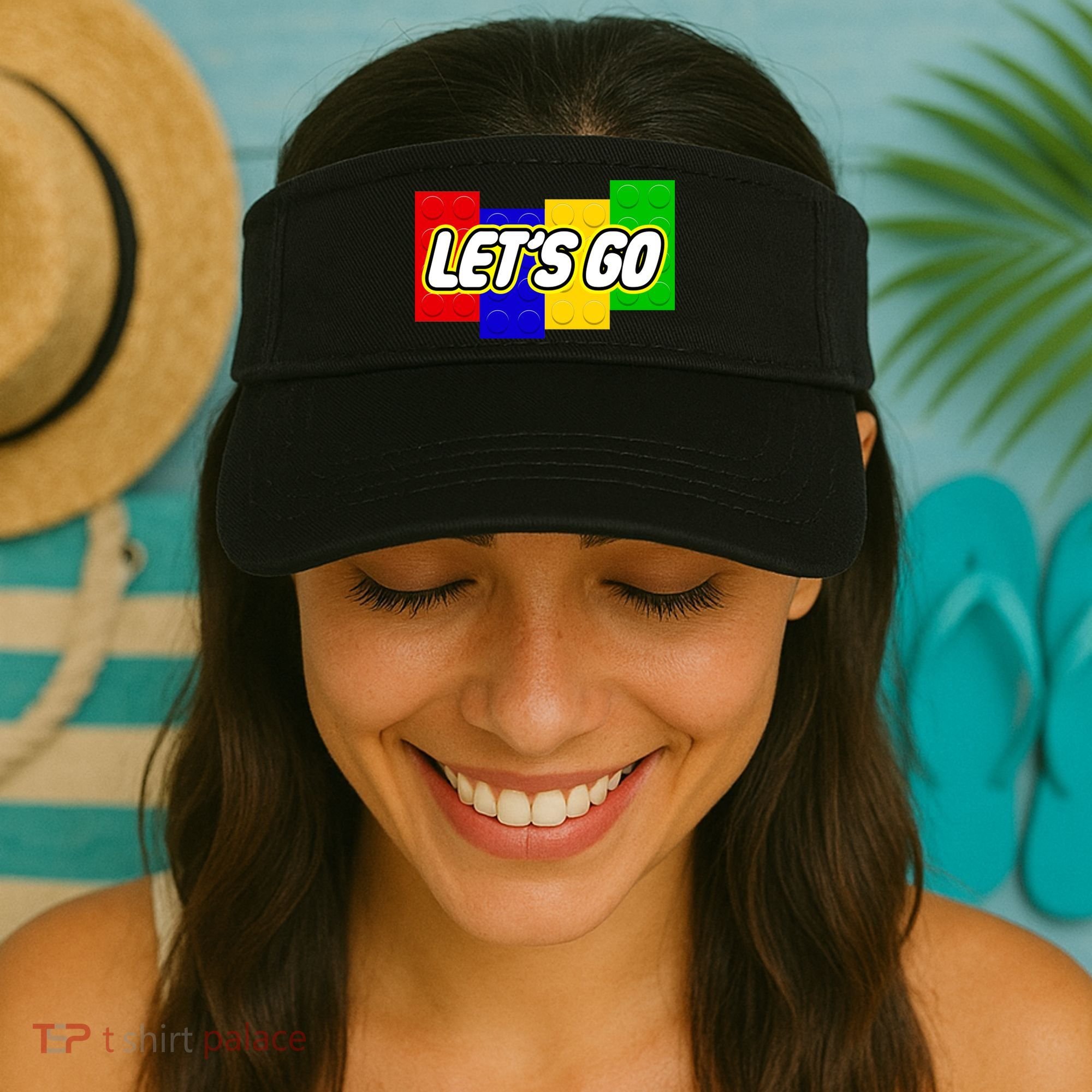 Let's Go Spoof Parody Logo Visor