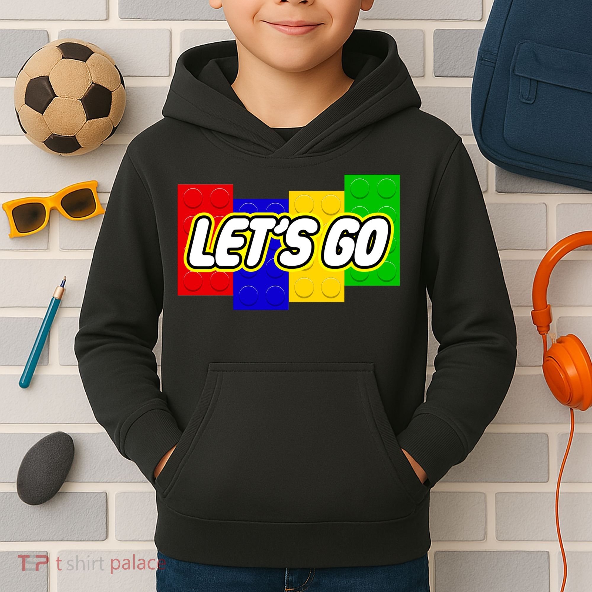 Let's Go Spoof Parody Logo Kids Hoodie
