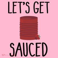 Let's Get Sauced  Funny Get Sauced Thanksgiving  Coaster thumb 2