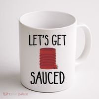 Let's Get Sauced  Funny Get Sauced Thanksgiving  Coffee Mug thumb 1