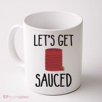 Let's Get Sauced  Funny Get Sauced Thanksgiving  Coffee Mug thumb 0