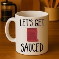 Let's Get Sauced  Funny Get Sauced Thanksgiving  Coffee Mug thumb 4