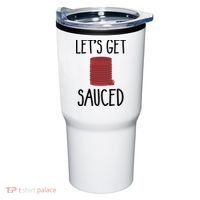 Let's Get Sauced  Funny Get Sauced Thanksgiving  Tumbler thumb 0