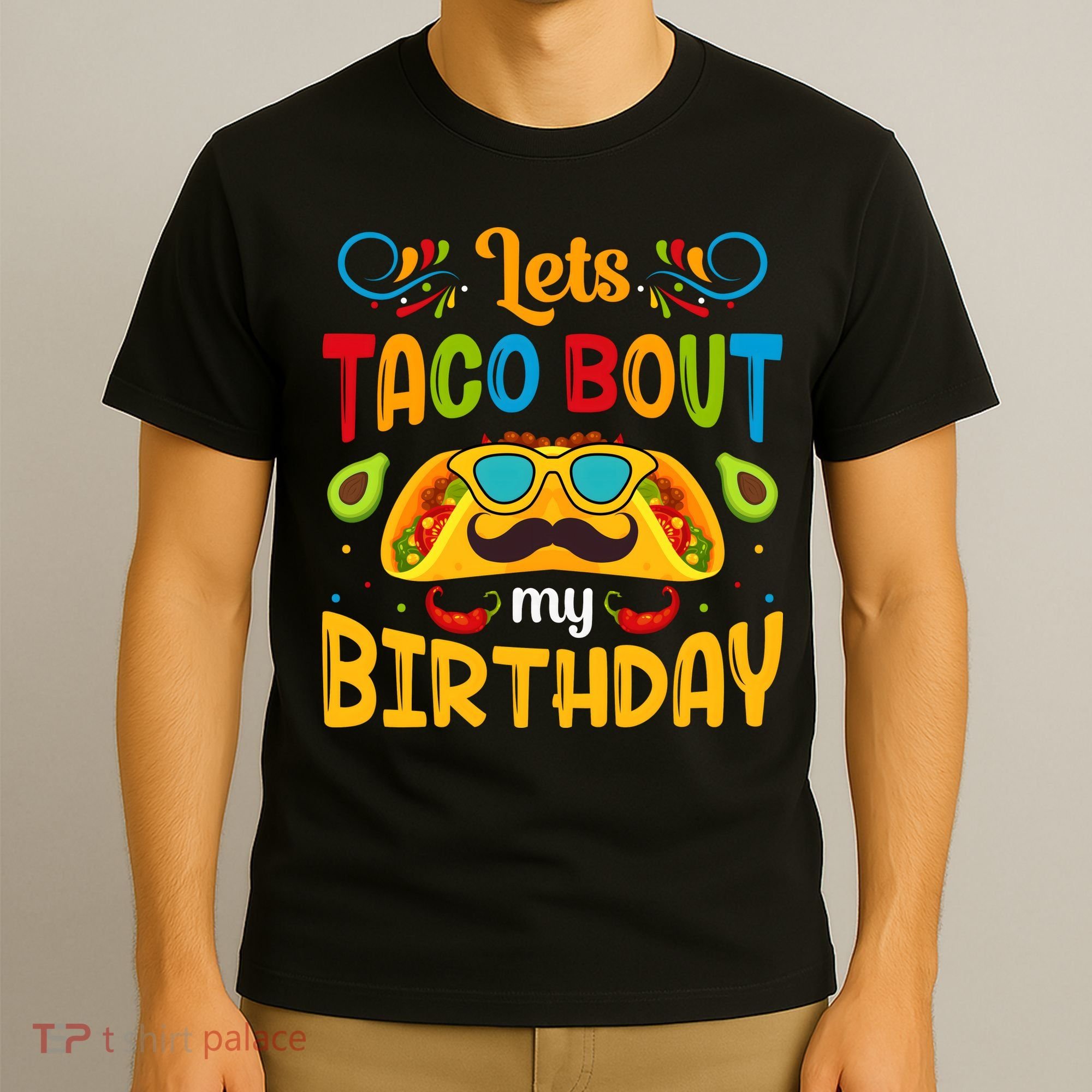 Let's Taco 'bout My Birthday Cinco De Mayo Tacos Boys Kids T-Shirt