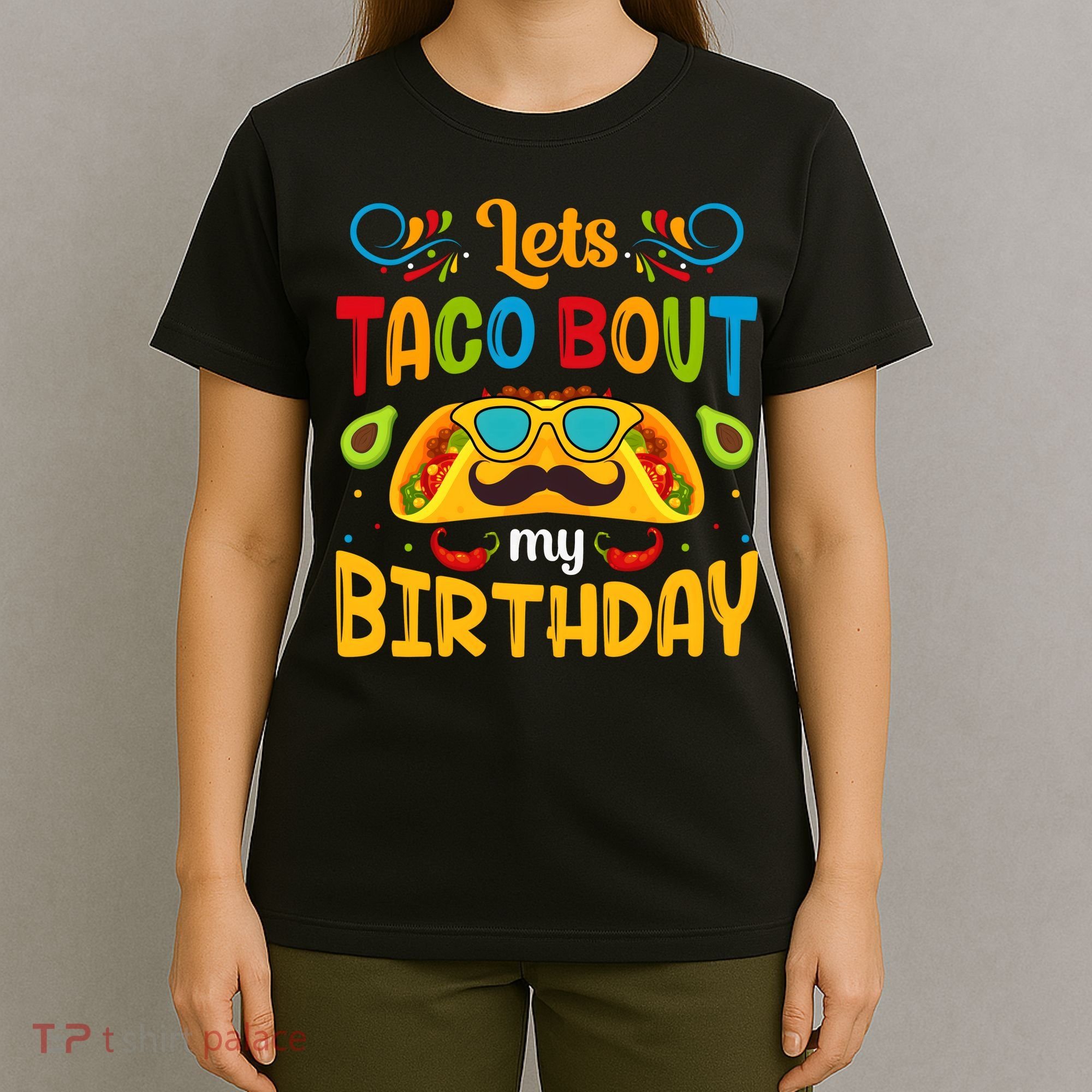 Let's Taco 'bout My Birthday Cinco De Mayo Tacos Boys Kids T-Shirt