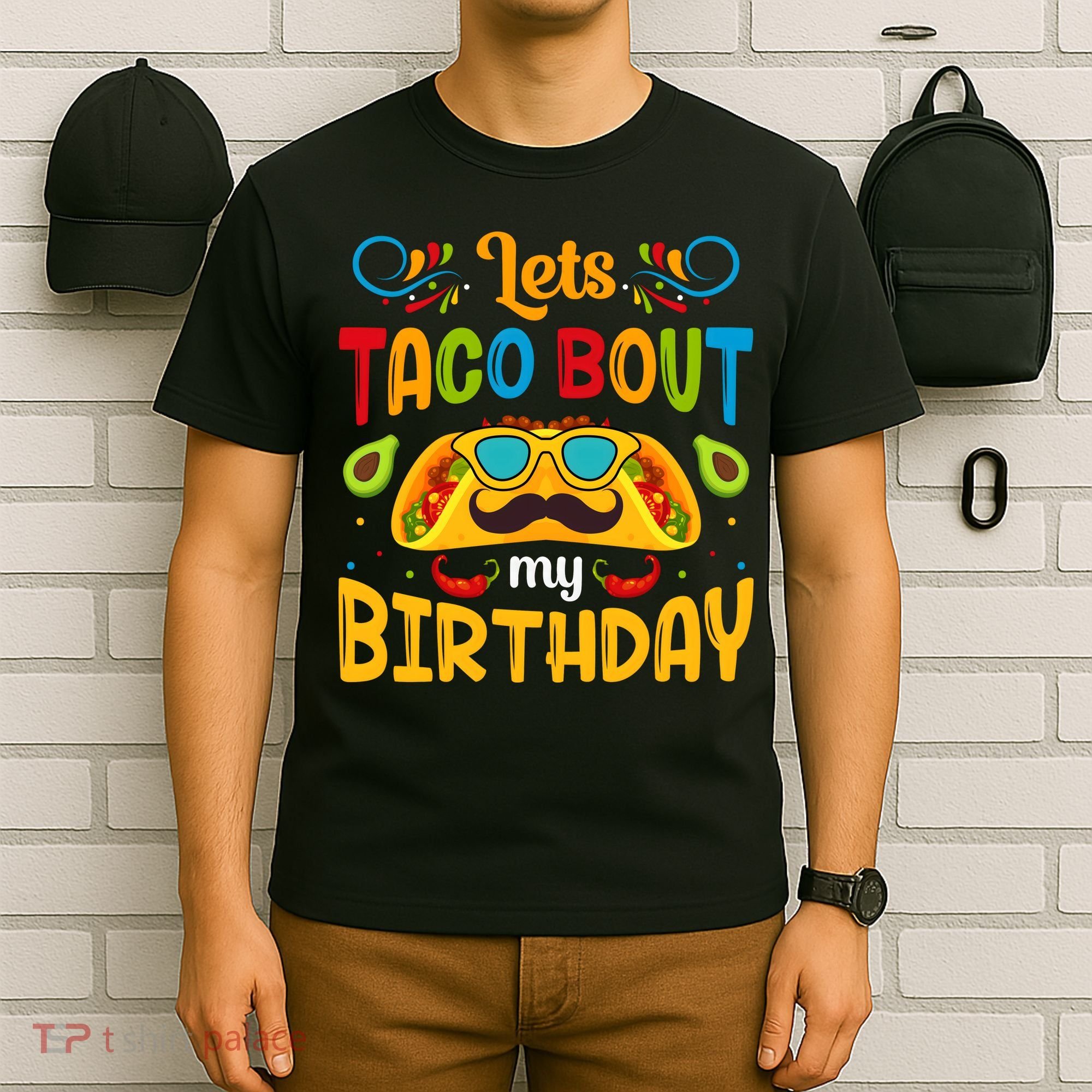 Let's Taco 'bout My Birthday Cinco De Mayo Tacos Boys Kids T-Shirt